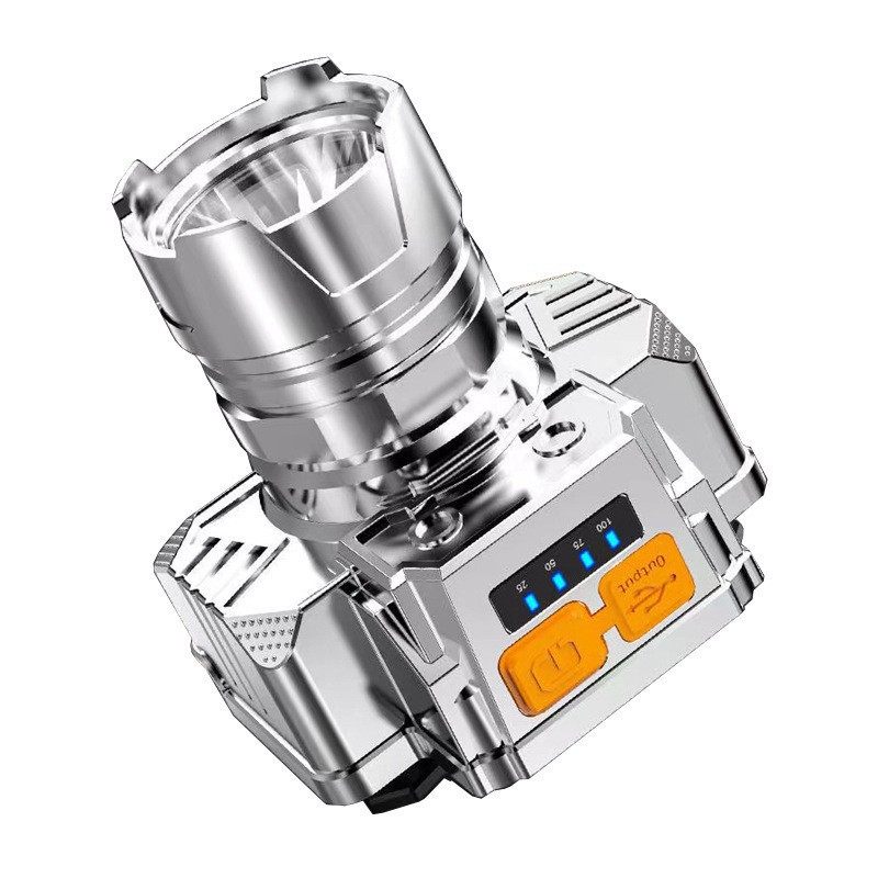 钓鱼头灯专用感应超长续航新款便携强光超亮头灯头带小型手电筒