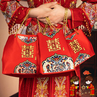结婚订婚彩礼钱袋彩礼包红包新娘手提包大红包聘礼提亲彩礼提亲袋