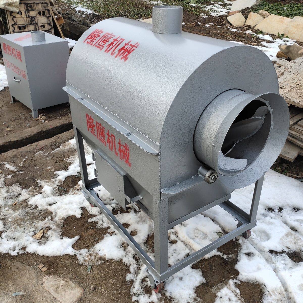 炒20斤瓜子炒货机炒瓜子花生板栗杂粮煤炭木柴加热12伏电瓶传动