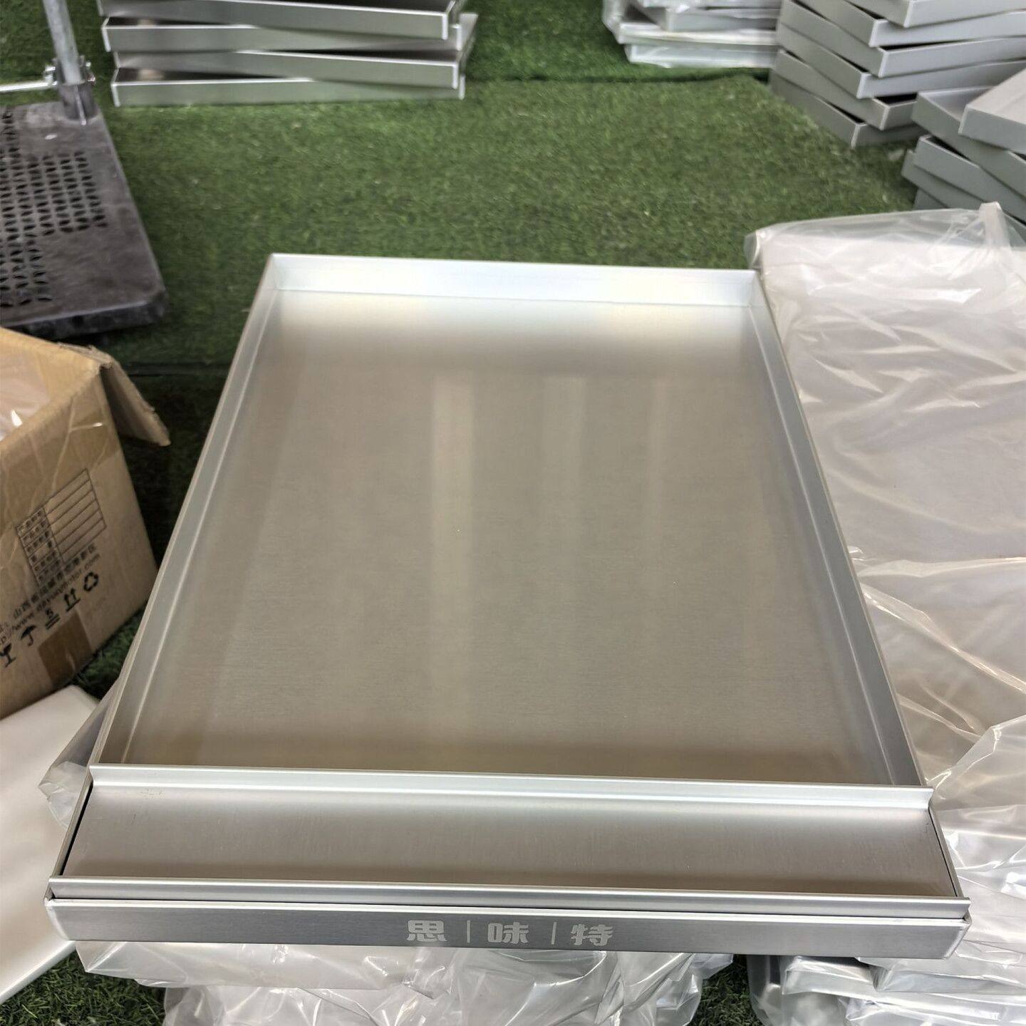 定制食品级氧化铝盘中式糕点柜铝盘烘焙展示盘炒货柜托盘蛋糕托盘