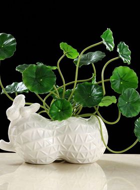 花生花瓶摆件客厅装饰品电视柜酒柜工艺品陶瓷结婚礼物家居办公室