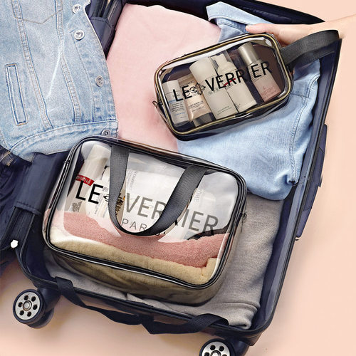 化妆收纳包洗漱洗澡沐浴袋女洗浴兜浴包大容量便携透明旅行男防水