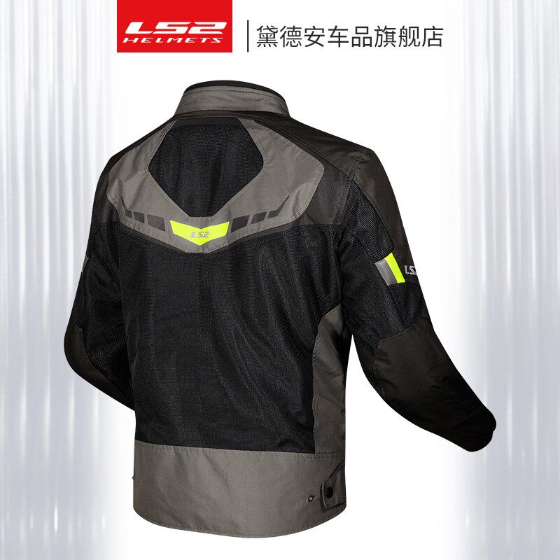 LS2摩托车骑行服套装骑行裤男女机车赛车服夏季网眼透气越野夹克
