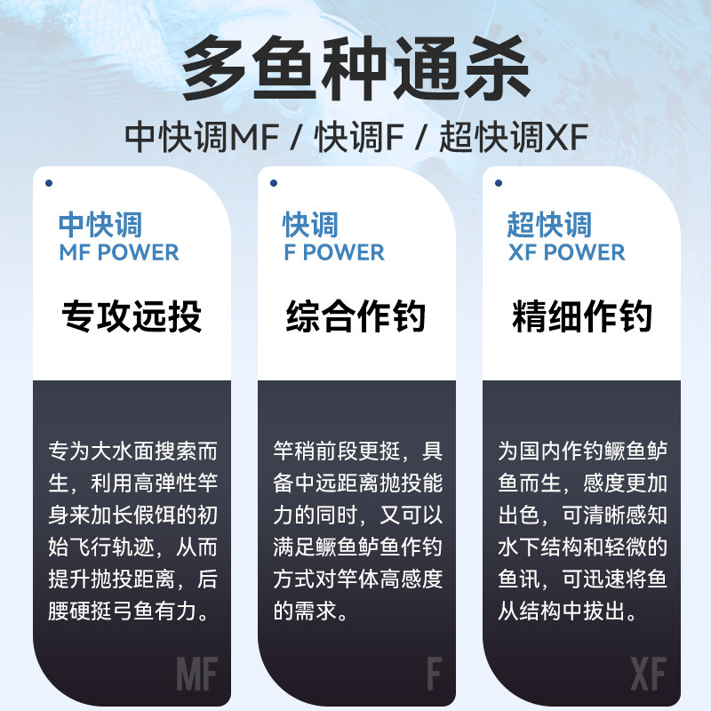 国王路亚竿金真银真远投泛用路亚竿竿直柄翘嘴鳜鱼虫竿超快调
