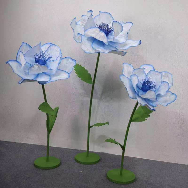婚庆新品路引花手工成品纸花纹边花婚礼舞台布置橱窗美陈花艺摆件