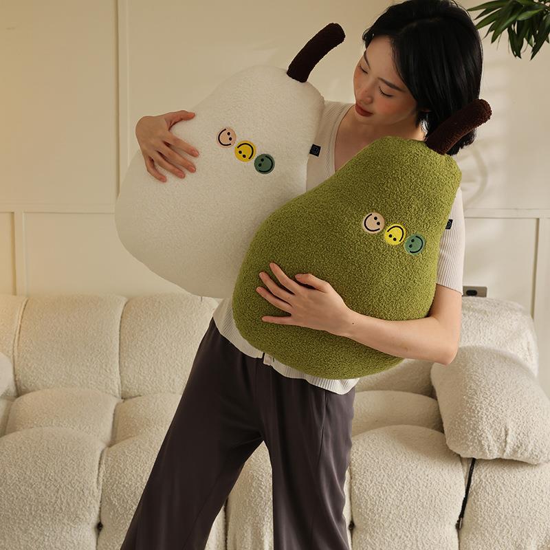 2024新款大鸭梨抱枕靠枕靠垫创意拍照道具可爱沙发床上装饰休闲枕