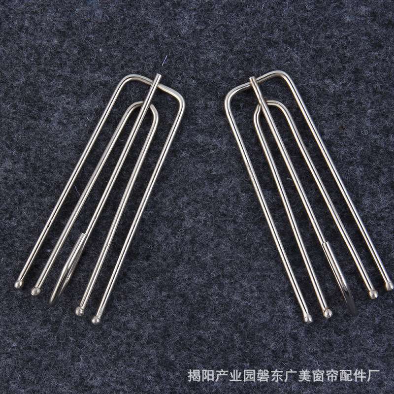 厂家供应加厚不锈钢挂钩 优质四爪挂钩窗帘配件 布带辅料门窗挂钩