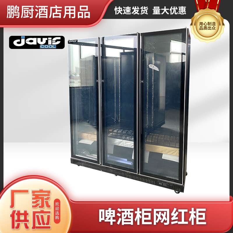 Davic啤酒柜饮料柜酒水展示柜冷藏网红冰柜商用冷柜单门双门三门
