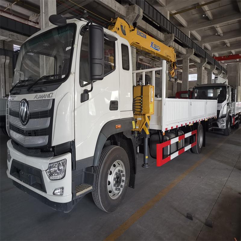 FOTON福田货车 工程车自卸翻斗车 10吨随车起重运输车 XCMG起重机