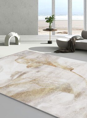 轻奢高级灰色圈绒地毯客厅现代简约沙发茶几垫卧室地毯家用大面积