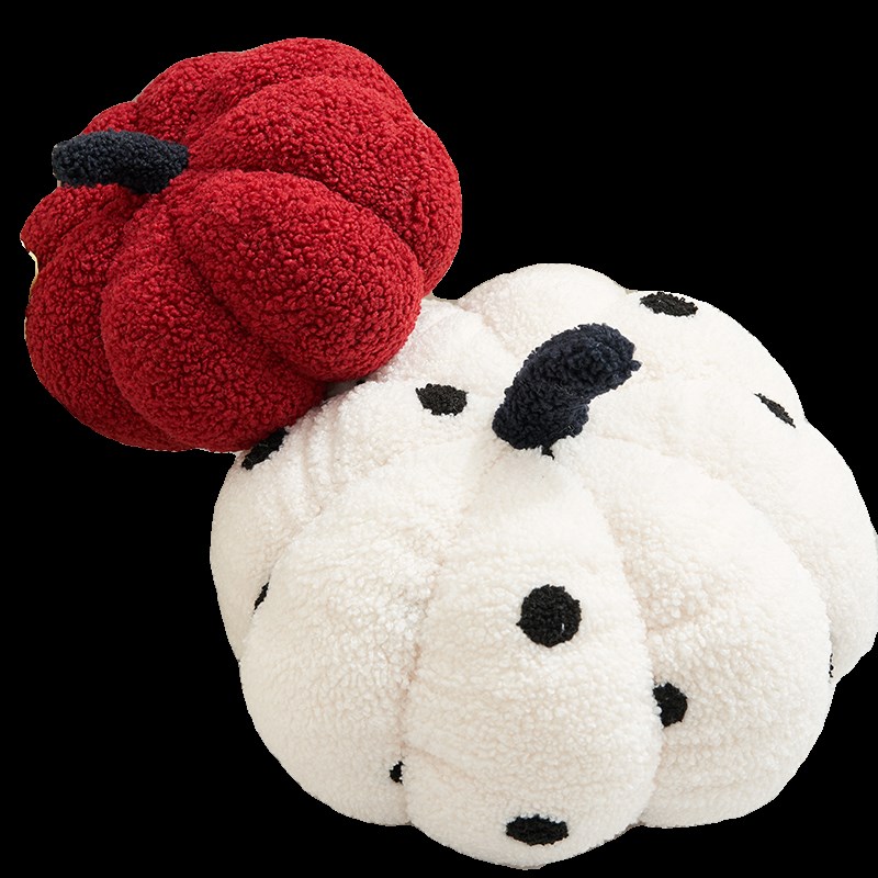 节日创意南瓜抱枕m新年红色氛围靠垫客厅沙发卧室床头装饰异形枕