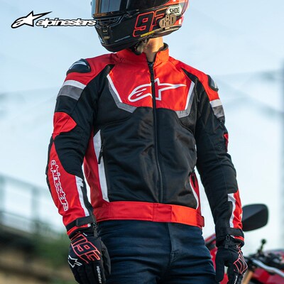 A星骑行服夏季摩托车网眼透气机车服四季防摔休闲摩托车服V2皮衣