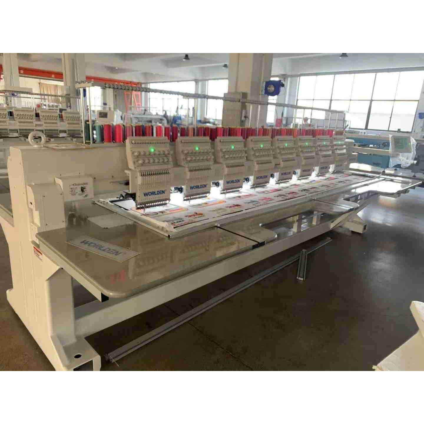 8头电脑绣花机 工业平绣机器 多头绣花高速机 配置