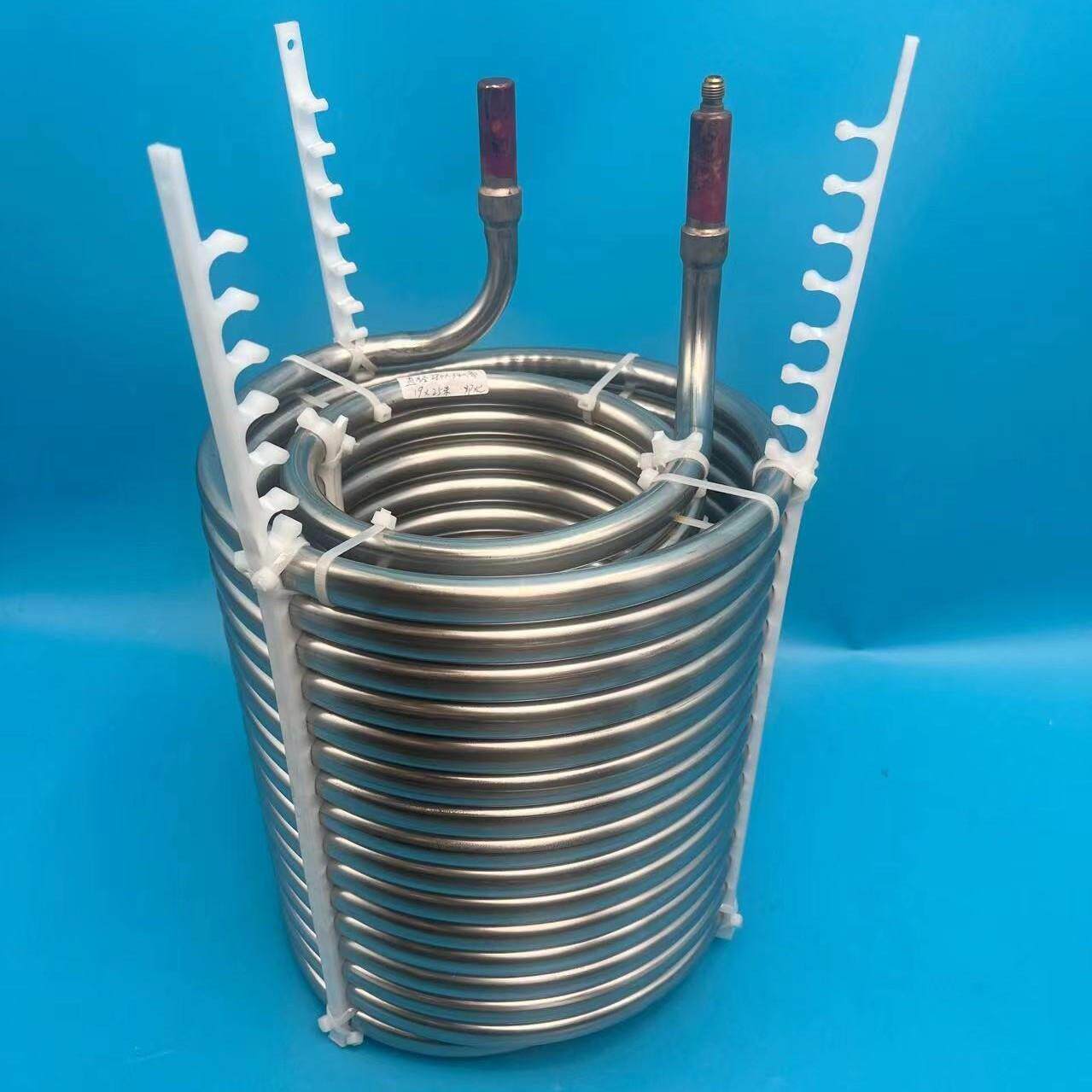 工业冷水机304/316不锈钢盘管制冷蒸发换热散冷器盘管3P5P10P-80P