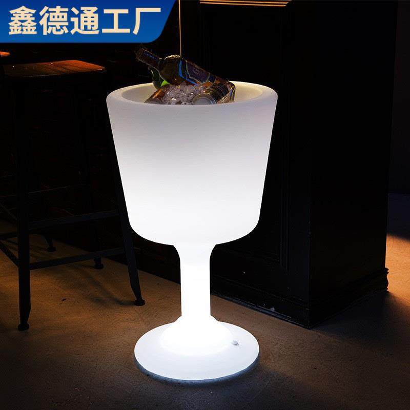 发光啤酒冰桶商用酒吧落地冰啤酒桶滚塑加工桶家用创意酒桶保温