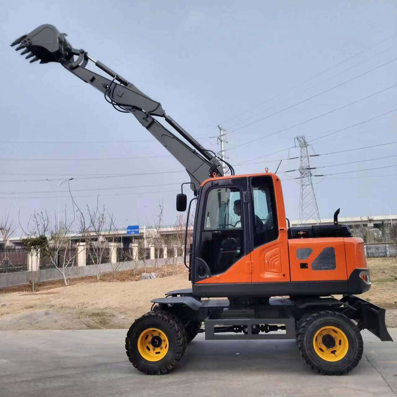 轮式挖掘机60轮胎式旋转抓木机市政工程土方抓木多功能轮式挖掘机,鲜花速递/花卉仿真/绿植园艺,割草机/草坪机,淘宝优惠券,粉丝福利购,淘宝优惠卷