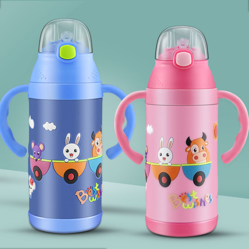 。卧床老人用的保温杯防呛带吸管杯老年人病人防呛成人喝水杯子L