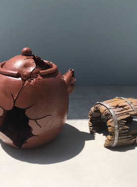 破桶破罐沉水树脂小摆件鱼缸造景鱼虾躲避屋破洞奇趣味装饰微景观