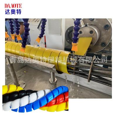 PPPEPA尼龙阻燃缠绕螺旋保护套胶管保护套液压油管成型机挤塑