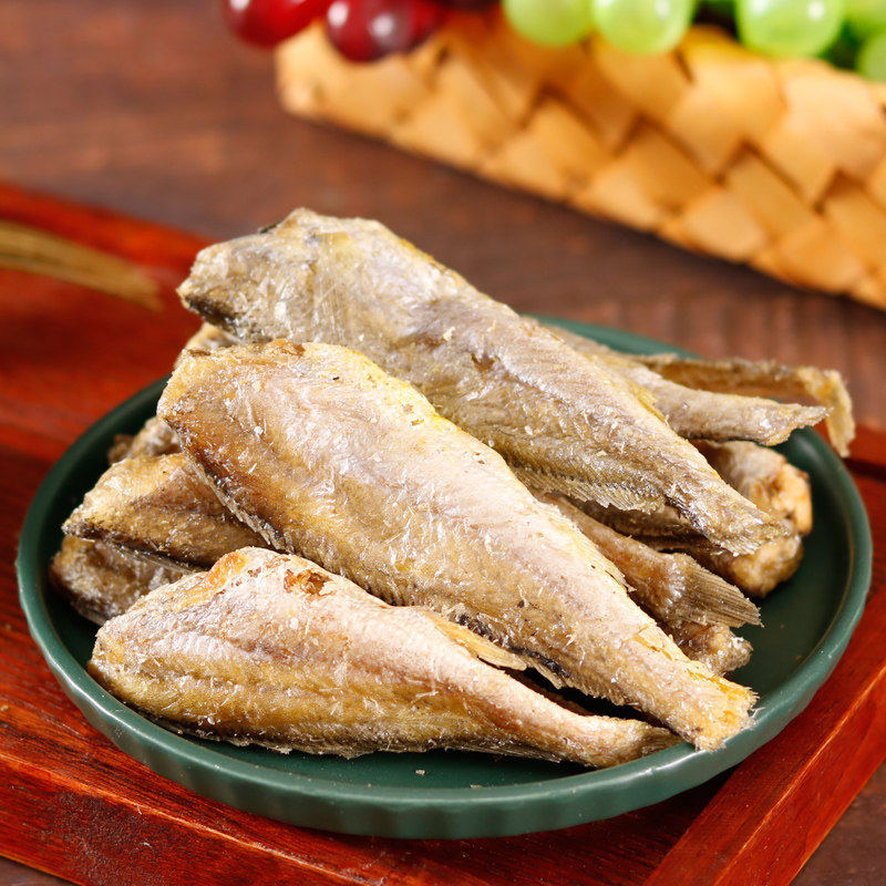 舟山香酥小黄鱼碳烤黄花鱼干 干烘烤酥脆即食休闲 零食小吃500g装