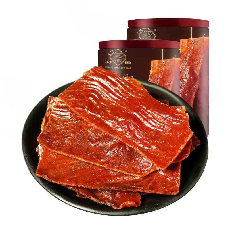 正宗猪肉脯酥脆118g2罐装靖江特