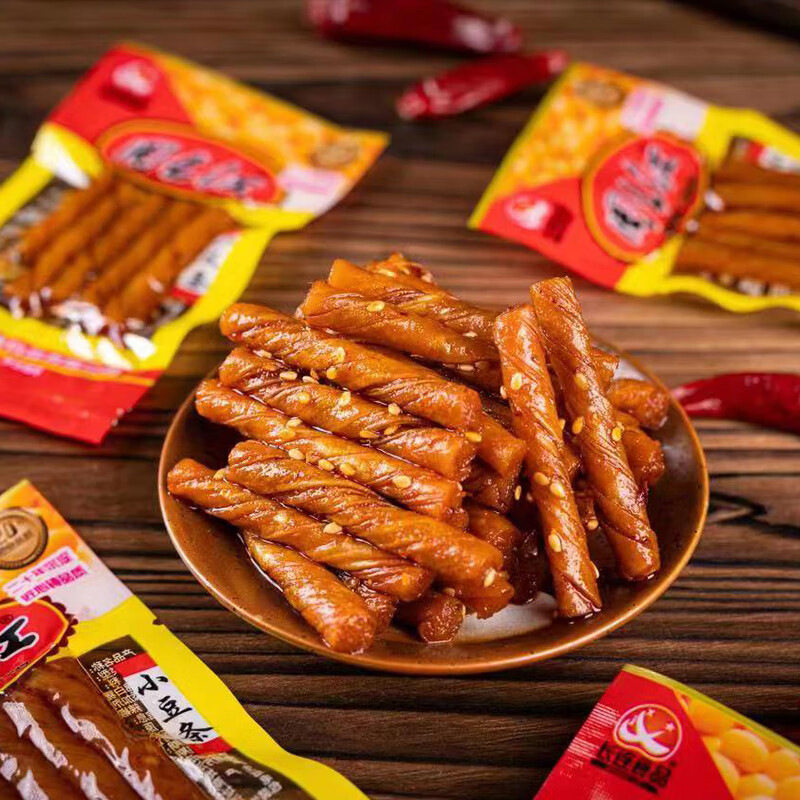 周长江麻辣豆干8090后童年内含怀旧湖南特产酒鬼豆筋零食小吃官方
