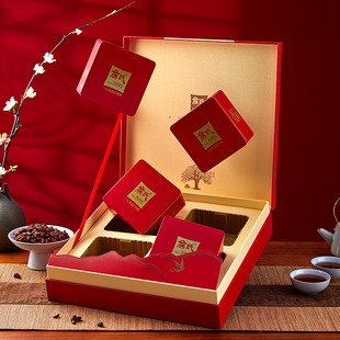 25年新货山核桃仁红礼盒装480g宁国年货坚果零食礼包商务送礼官方