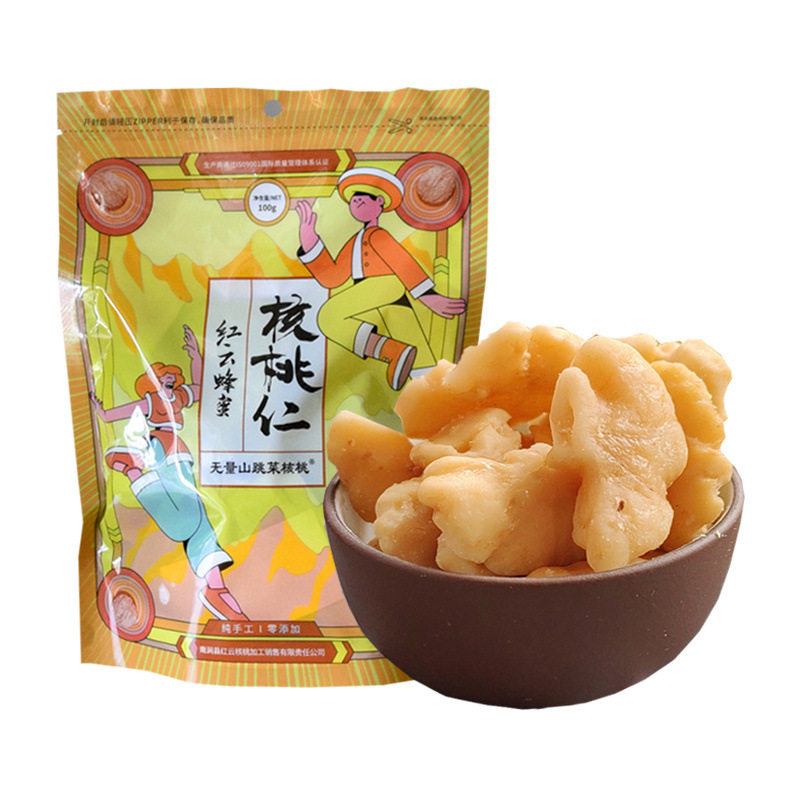 云南红云蜂蜜核桃仁100g独立小包装坚果零食2025新货配礼盒官方旗