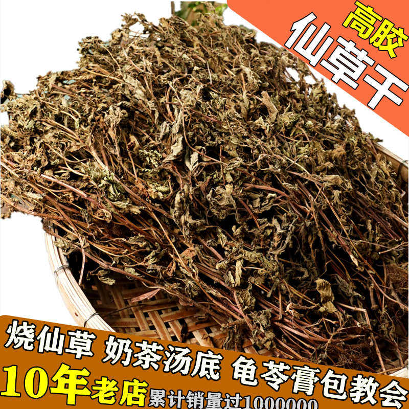 仙草干仙草冻黑凉粉草粿草汁正宗