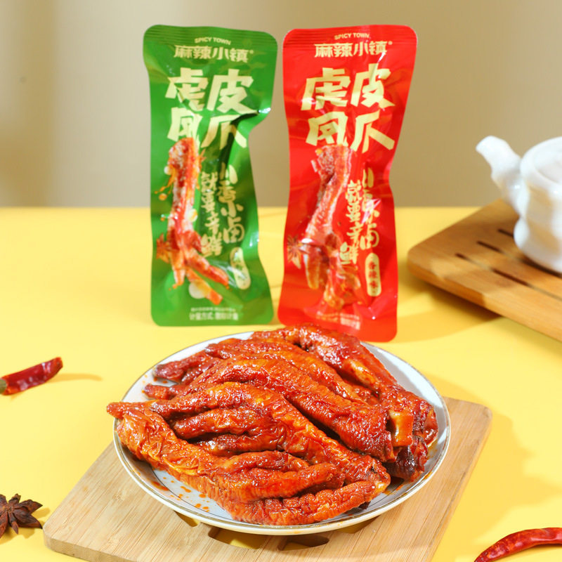 蜜蜂惊喜社虎皮鸡爪500g袋克重为