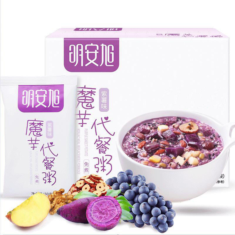紫薯魔芋代餐粥粉主食饱腹食品营