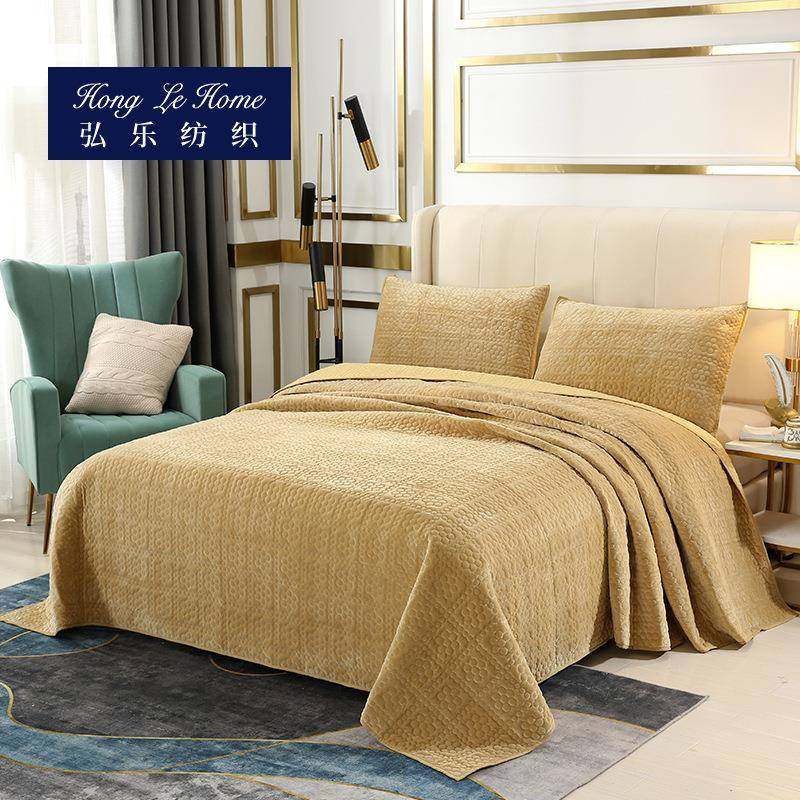 姜黄色小花绒毯床上三件套简约清新素色提花家庭民宿印染被盖,鲜花速递/花卉仿真/绿植园艺,割草机/草坪机,淘宝优惠券,粉丝福利购,淘宝优惠卷