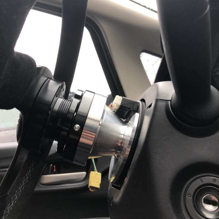改装方向盘底座薄款适合快拆垫高方向盘赛车连接转接矮款超薄底座