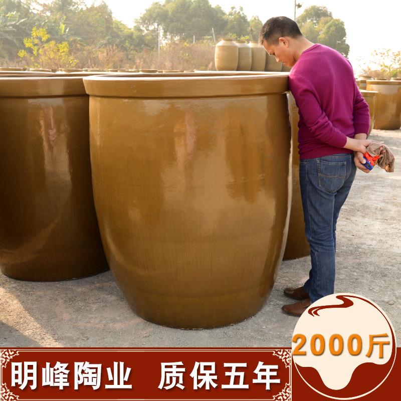 酒坛酒缸发酵缸水缸厂家直销1000公斤2000斤四川土陶大酒坛子