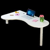 飘窗电脑桌卧室阳台桌窗台家用学习办公写字弧形转角简约学生书桌
