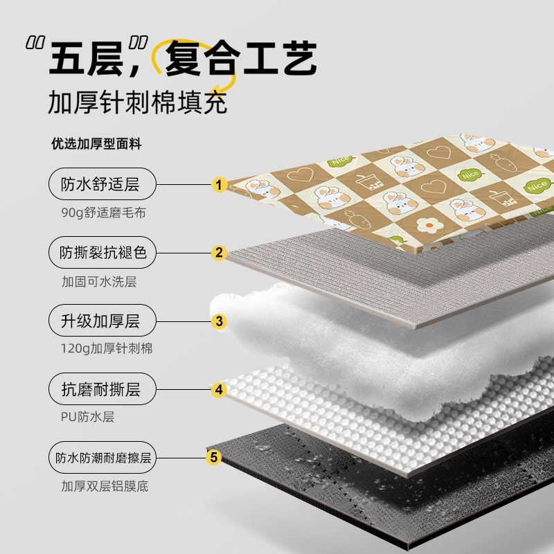 探险者野餐垫防潮垫加厚户外防水便携春游垫子郊游露营帐篷地垫