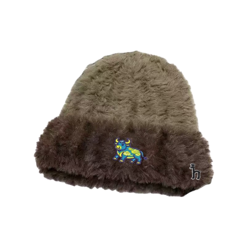 【官网正品】Horgias哈吉斯新款牛年限定新春保暖毛绒帽显脸小潮