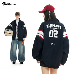 飞行夹克秋冬情侣棉服外套 辛普森一家青少年美式 黄子弘凡同款