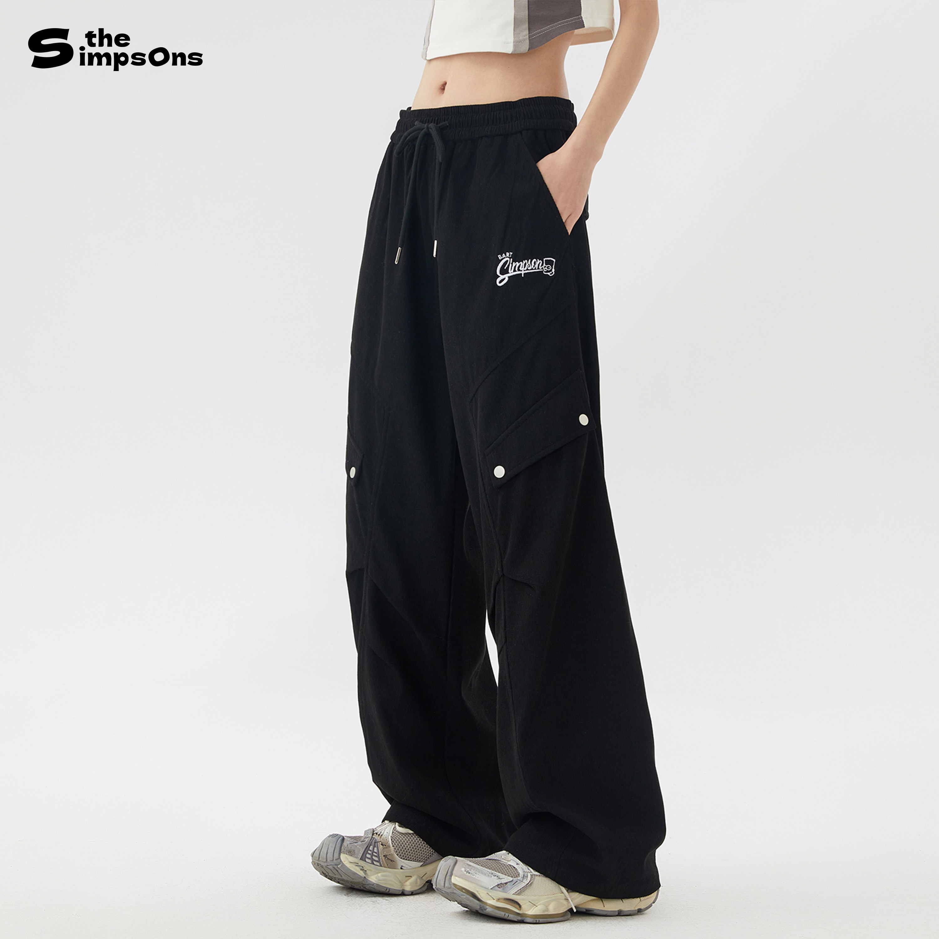 辛普森一家美式复古工装裤2026新款宽松直筒休闲裤百搭阔腿长裤男,男装,休闲裤,淘宝优惠券,粉丝福利购,淘宝优惠卷