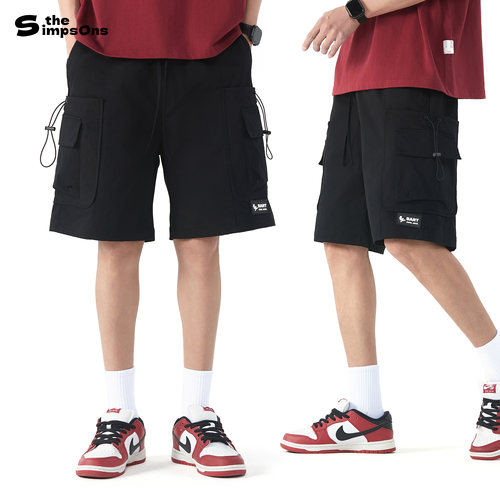 苏醒同款辛普森宽松休闲五分短裤