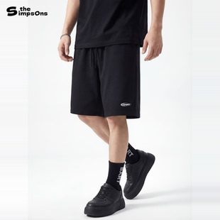 男女情侣潮牌百搭卫裤 宽松抽绳休闲五分短裤 新款 辛普森一家26夏季