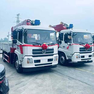 2程力8吨随车吊10吨随车起重机 出口沙特带GCC认证国五东风原厂4