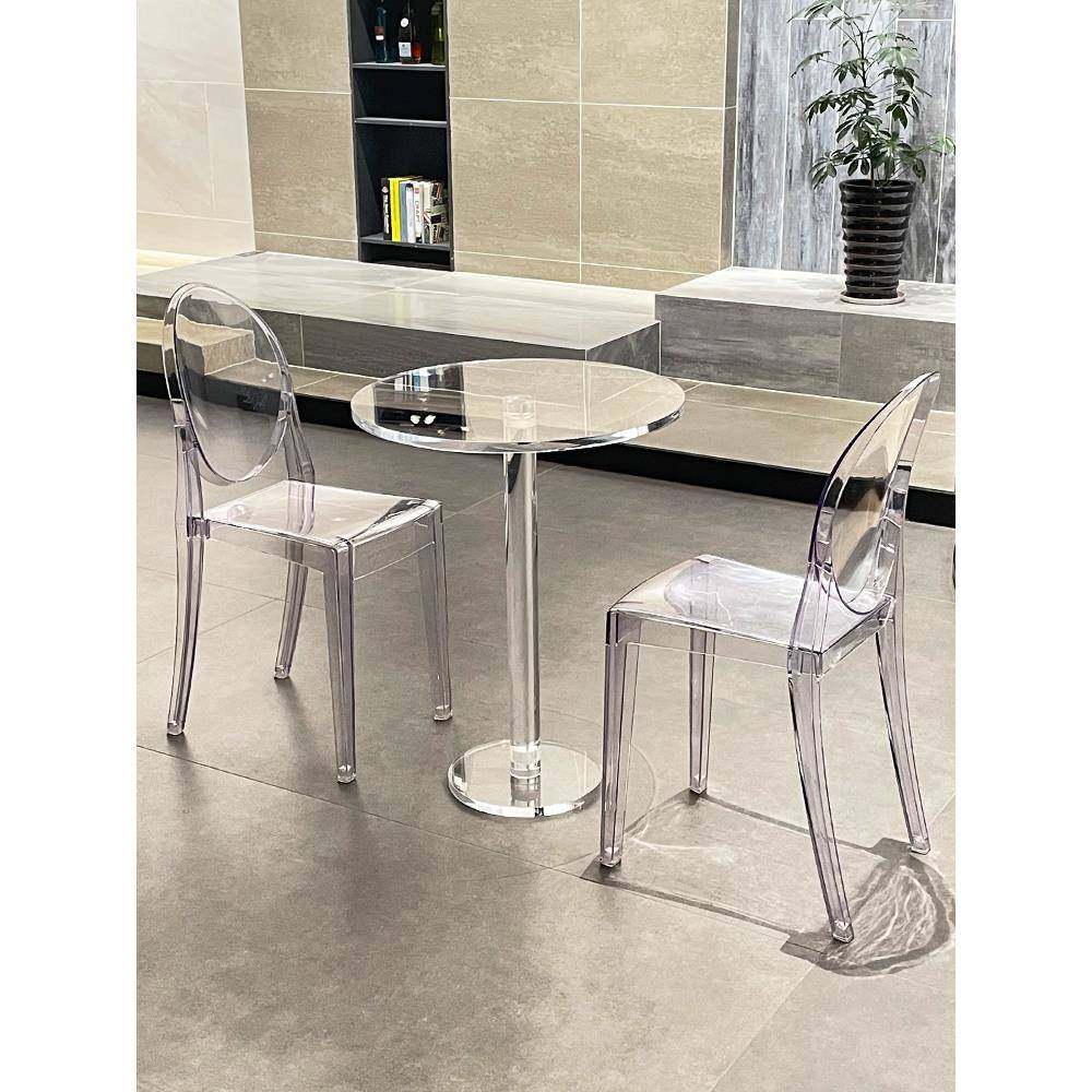 A10L北欧透明亚克力悬浮小圆玻璃洽谈桌子小户型餐桌家用网红水晶,自行车/骑行装备/零配件,更多零件/配件,淘宝优惠券,粉丝福利购,淘宝优惠卷