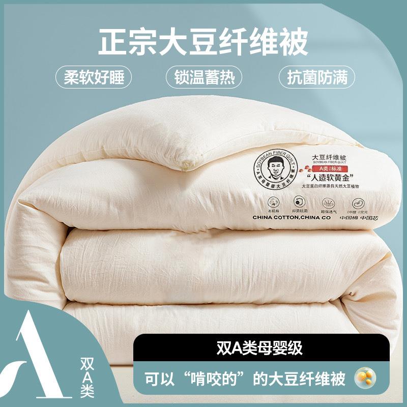 A类速暖大豆纤维被芯大豆子母被夏凉被加厚保暖冬被春秋被子