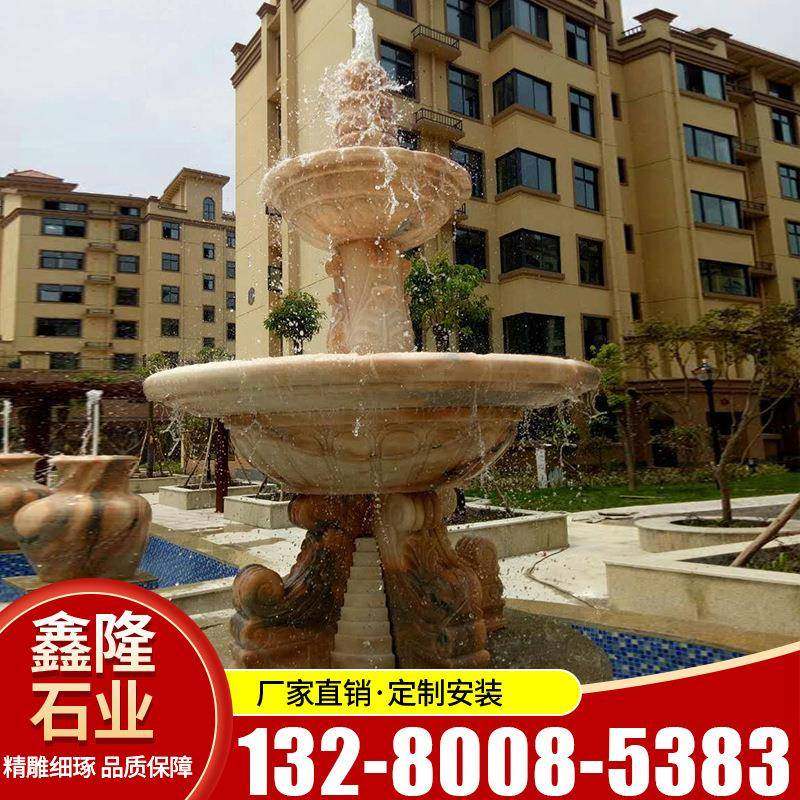 双层欧式喷泉石雕喷泉园林小区广场流水喷泉装饰摆件三层喷泉,特色手工艺,其他特色工艺品,淘宝优惠券,粉丝福利购,淘宝优惠卷