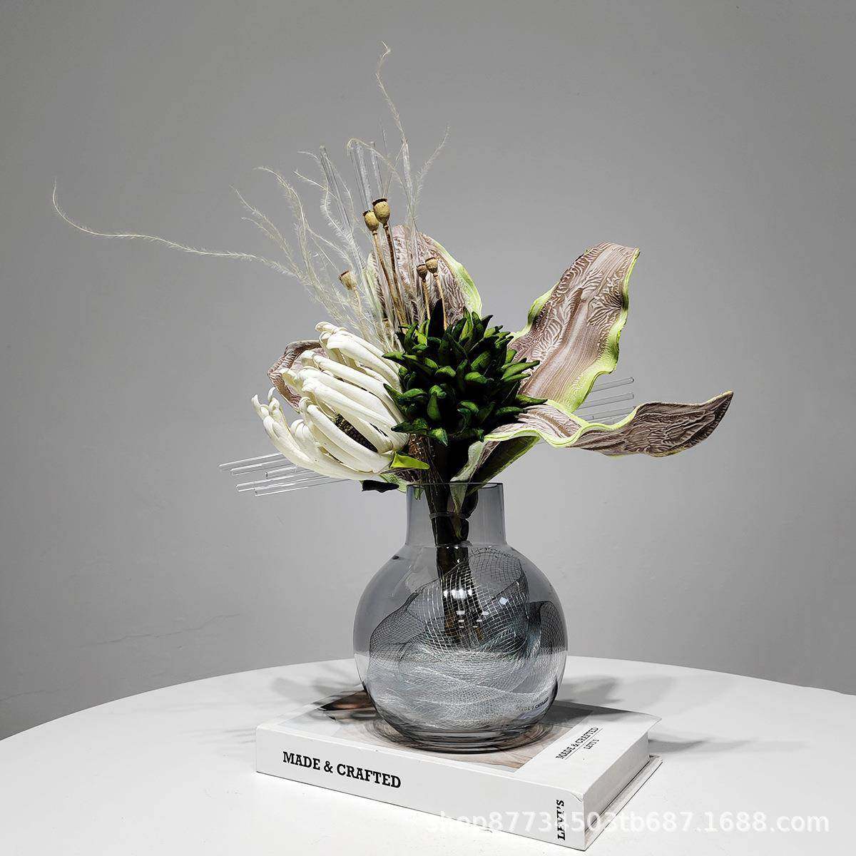 现代轻奢花艺摆件客厅家居假花仿真花摆设样板房售楼部洽谈桌摆花,自行车/骑行装备/零配件,更多零件/配件,淘宝优惠券,粉丝福利购,淘宝优惠卷