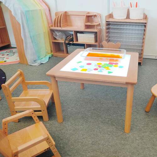 蓝精灵光影桌瑞吉欧LED光桌发光箱幼儿园早教艺术认知启蒙教具
