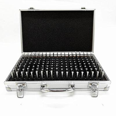 190件针规套装0.061英寸到0.250销式塞规量针量棒英寸箱装易保存