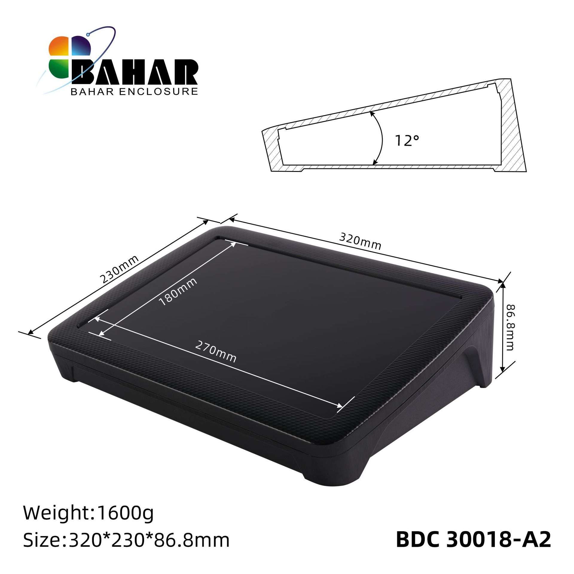 巴哈尔壳体温控器外盒ABS塑料仪器仪表盒台式控制操作壳BDC30018