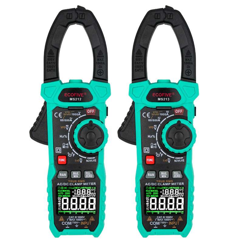 ecofive 交直流钳形表MS212/MS213  数字电流表 钳式多用表